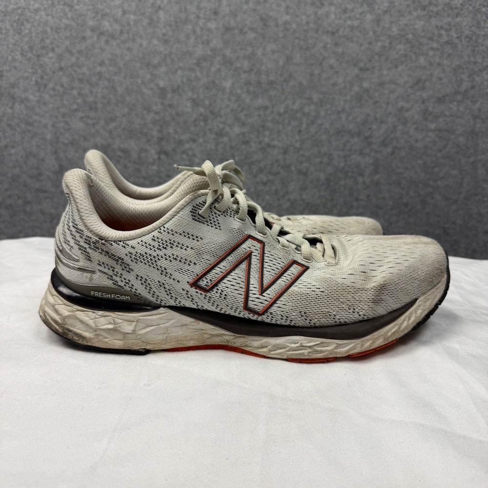 New Balance Fresh Foam 880 v11 Mens Running Shoes Grey Orange M880M11 Size 11.5